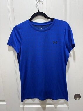 Under Armour Blue Jacquard Logo Tech Tee Women’s Small